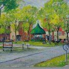 1957 Herb Owens Iowa Missouri Lineville Route 65 Painting Des Moines Tribune
