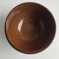 2004 Julie Ueland (2) 6" inch Cereal Soup Bowls Brown Bamboo Pattern Dinnerware
