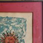 Rare 1968 YANNI POSNAKOFF Hand Signed Children & School Bus Art Litho Print