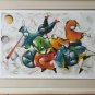 Signed DAVID SCHLUSS - DANCING WITH MUSIC - Artist Proof Serigraph Art Print -