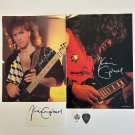 Def Leppard Vivian Campbell Lot Of 5 Autographed Photos/Index Card/Guitar Picks