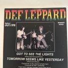 Def Leppard Got To See The Lights/Tomorrow Seems Like Yesterday Clear Vinyl