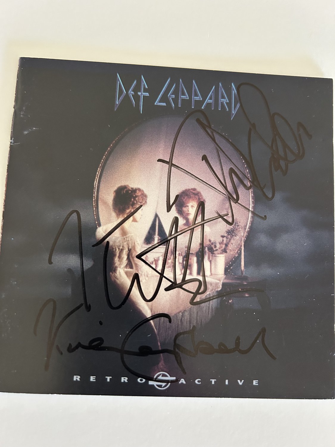 Def Leppard Autographed Retroactive Cd Booklet (No Cd) W/COA