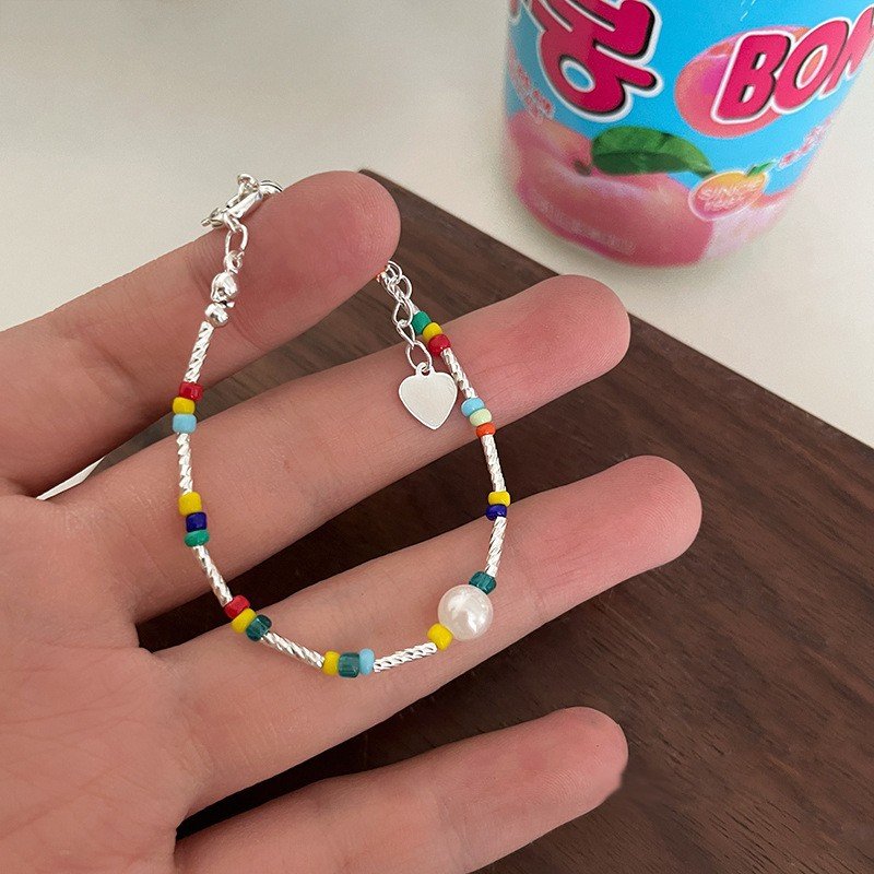 New dopamine-boosting colorful beaded bracelet for women, unique design