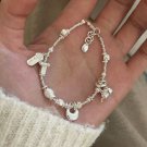 Popular 999 Sterling Silver Small Gourd Lucky Bracelet