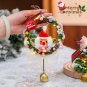 Christmas tree decorations, bells, door hangers, wreaths, holiday gifts, festive atmosphere