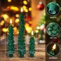 10-button remote control Christmas tree pillar candle LED light