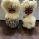 1960’s Anook  & Wife Raymond Bourbeau Fur Wooden Figues