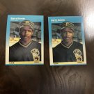 Lot of 2. 1987 Fleer Barry Bonds  Rookie Cards