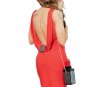 GRACIA Red Backless Mini Dress Sheath Cocktail Holiday Party Club Small NWT