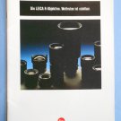 Leica r objektive original sales brochure in german Leica r objektive original sales brochure in german