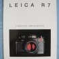 Leica r7 original sales brochure
