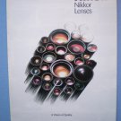 Nikon nikkor lenses original sales brochure Nikon nikkor lenses original sales brochure