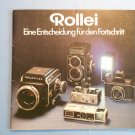 Rollei cameras original sales brochure in german