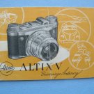 Altissa altix v original instruction manual in german