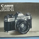 Canon ae-1 original instruction manual in german II Canon ae-1 original instruction manual in german II
