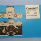 Canon ft ql original instruction manual