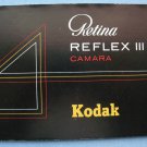 Kodak retina reflex III original instruction manual in spanish