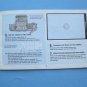 Mamiya zm quartz original instruction manual