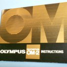 Olympus om-2 original instruction manual ( 17 * 12 cm )