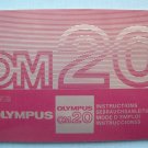 Olympus om20 original instruction manual