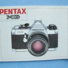 Pentax mg original instruction manual