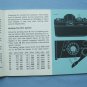 Rolleiflex sl35 original instruction manual " In practical use " sl 35