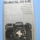 Rolleiflex sl 35 me original instruction manual