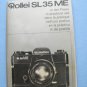 Rolleiflex sl 35 me original instruction manual
