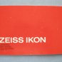 Zeiss ikon sl 706 original tables manual