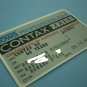 Contax S2 original owner card