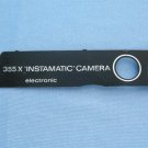 Kodak instamatic 355X original nameplate Kodak instamatic 355X original nameplate