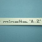 Minolta a2original nameplate a-2