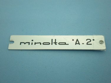 Minolta a2original nameplate a-2
