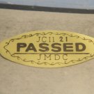 JCII passed 21 original control quality japan camera sticker