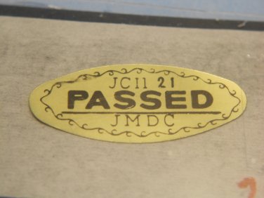 JCII passed 21 original control quality japan camera sticker