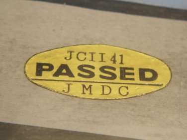 JCII passed 41 original control quality japan camera sticker
