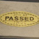 JCII passed 07 original control quality japan camera sticker JCII passed 07 original control quality japan camera sticker