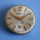 Vintage Invicta 4022 working watch movement oval dial 16,4 mm swiss