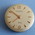 Vintage Duward King FHF34 not working watch movement round dial 17.5 mm swiss