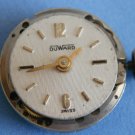 Vintage Duward 2412 not working watch movement round dial 13.0 mm swiss