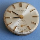 Vintage Festina 6365N not working watch movement round dial 19.5 mm swiss