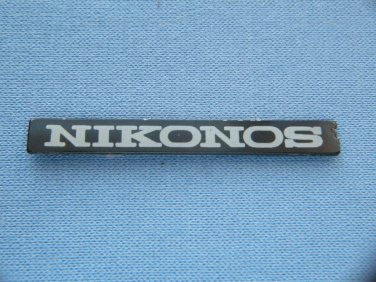 Nikonos original nameplate