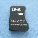 Nikon IV-A orginal nameplate from nikonos camera