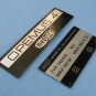 Vintage opemus-4 meopta original aluminium nameplates