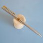 Vintage aurora marco polo chrome & gold plated ballpoint pen II original empty refill