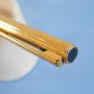 Vintage aurora marco polo gold plated ballpoint pen with original empty refill