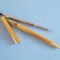Vintage aurora marco polo gold plated ballpoint pen with original empty refill