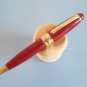 Vintage campo marzio design red-burgundy GT original mini ballpoint pen 10,3cm empty metal refill