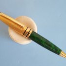 Rare vintage unbranded green-marbled & gold plated mini ballpoint pen 10,3cm no refill Rare vintage unbranded green-marbled & gold plated mini ballpoint pen 10,3cm no refill